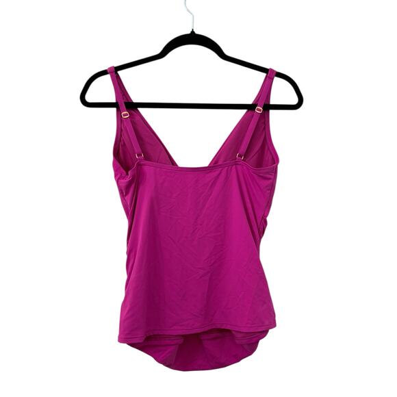 NWOT! Bleu Rod Beattie All About U-Wire Ruched Tankini Swim Top - Size 8 - Picture 3 of 8